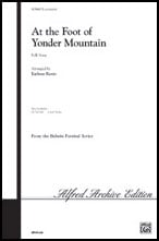 At the Foot of Yonder Mountain TB choral sheet music cover